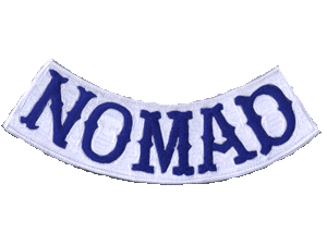 Nomad rocker 9 inch patch blue/white